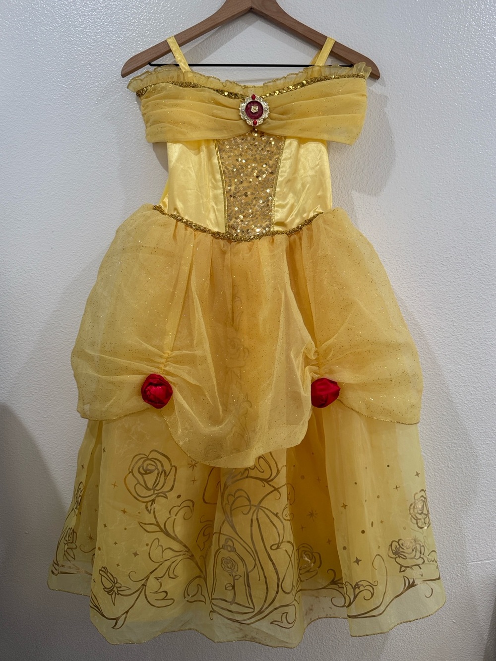 Girls Disney Belle dress up Costume size 7/8